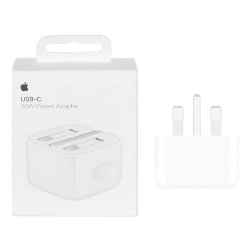 شارژر دیواری اپل 20W - B/A مدل A2344 - سفید - سفارش ایرلند - اصلی (New Pack 2024)