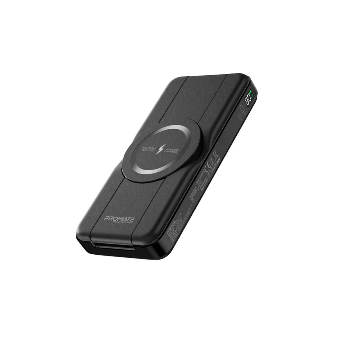 پاوربانک (PD و فست شارژ) Promate 20W 10000mAh مدل PowerPack-Fold - مشکی