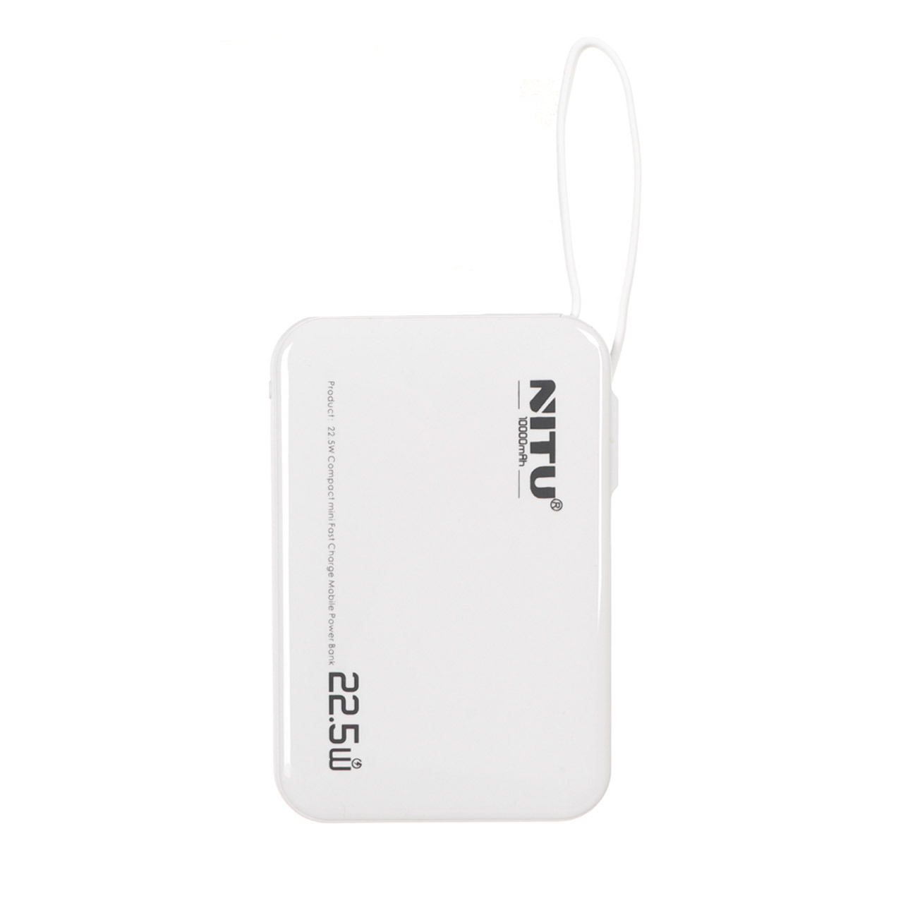 پاوربانک (فست شارژ) Nitu 22.5W 10000mAh مدل NPB34 - سفید
