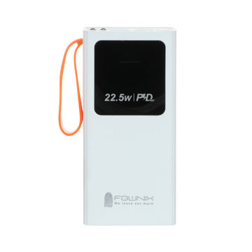 پاوربانک (PD و فست شارژ) Fownix 22.5W 20000mAh مدل G01 - سفید