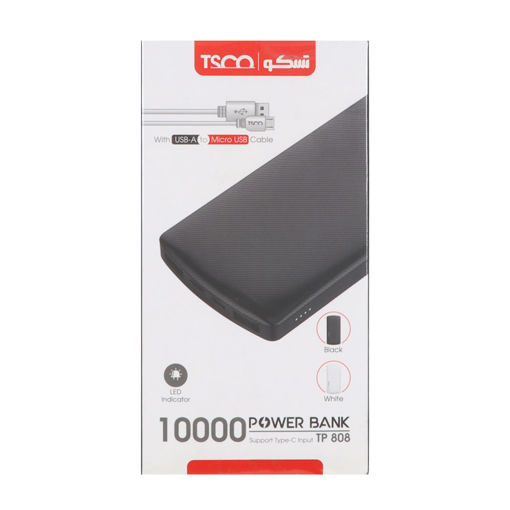 پاوربانک TSCO 10W 10000mAh مدل TP 808 - سفید