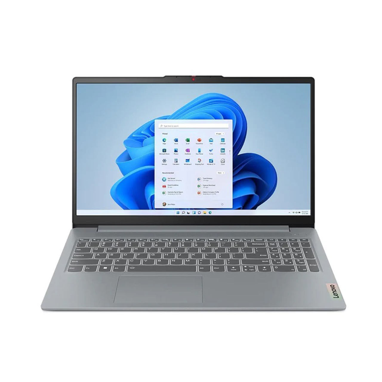 لپ تاپ لنوو 15.6 اینچی FHD مدل Intel i5 - Ideapad Slim 3 15IRH8 رم 8GB حافظه 1TB SSD گرافیک Integrated - خاکستری - ارتقاء یافته - windows 11 (به همراه کیف)