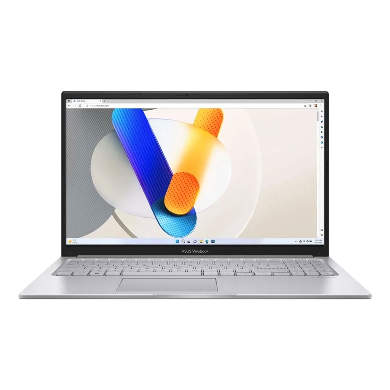 لپ تاپ ایسوس 15.6 اینچی FHD مدل Intel i7 - VivoBook F1504VA-NJ826 رم 12GB حافظه 512GB SSD گرافیک Integrated - نقره ای - ارتقاء یافته - Windows 11 (به همراه کیف)