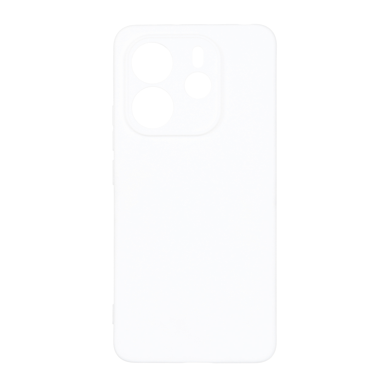 قاب طرح سیلیکون لنز برجسته Xiaomi Redmi Note 14 4G - سفید