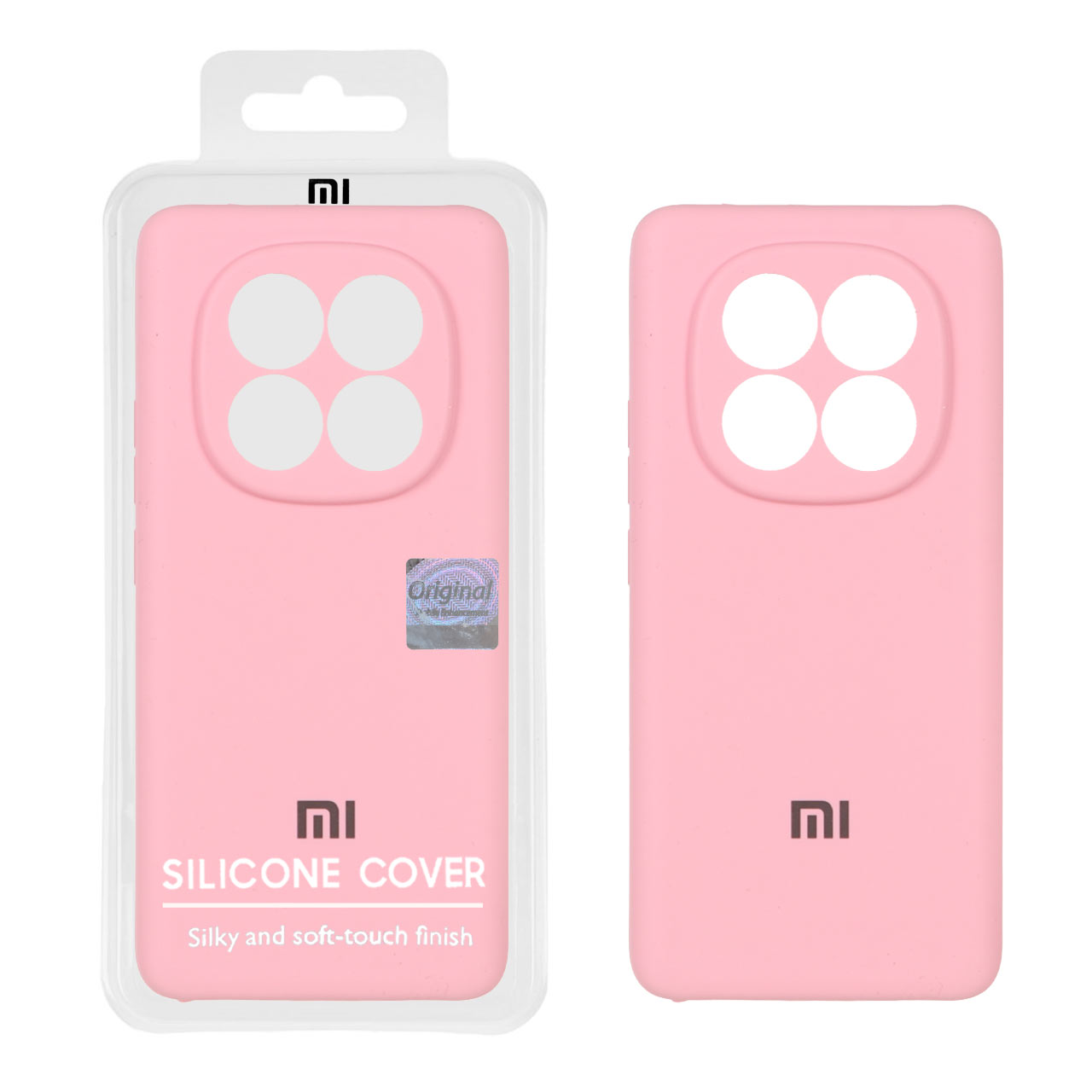قاب سیلیکونی پاک کنی اورجینال Master Quality مدل Xiaomi Redmi Note 14 Pro 5G / Redmi Note 14 Pro Plus 5G - صورتی