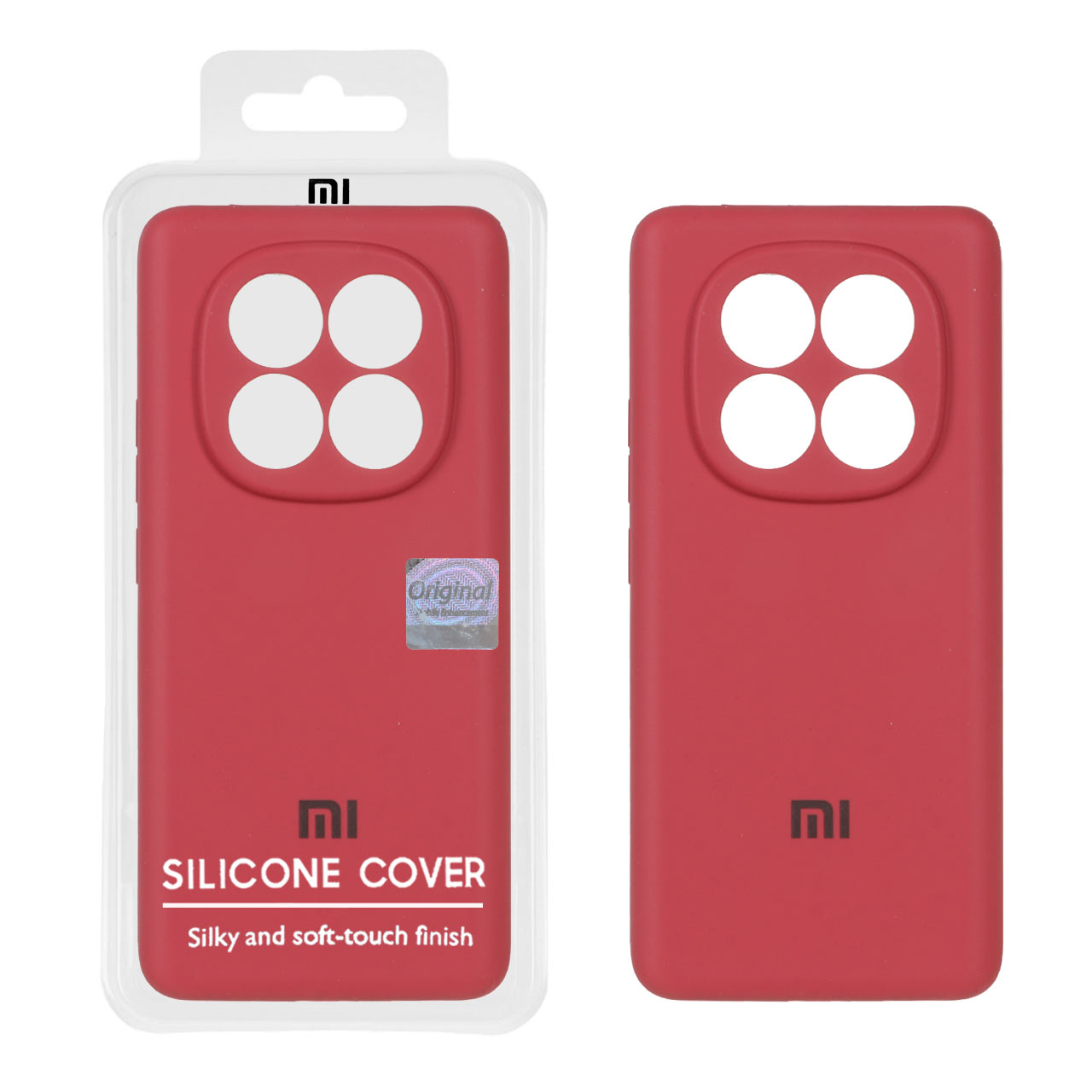قاب سیلیکونی پاک کنی اورجینال Master Quality مدل Xiaomi Redmi Note 14 Pro 5G / Redmi Note 14 Pro Plus 5G - هلویی