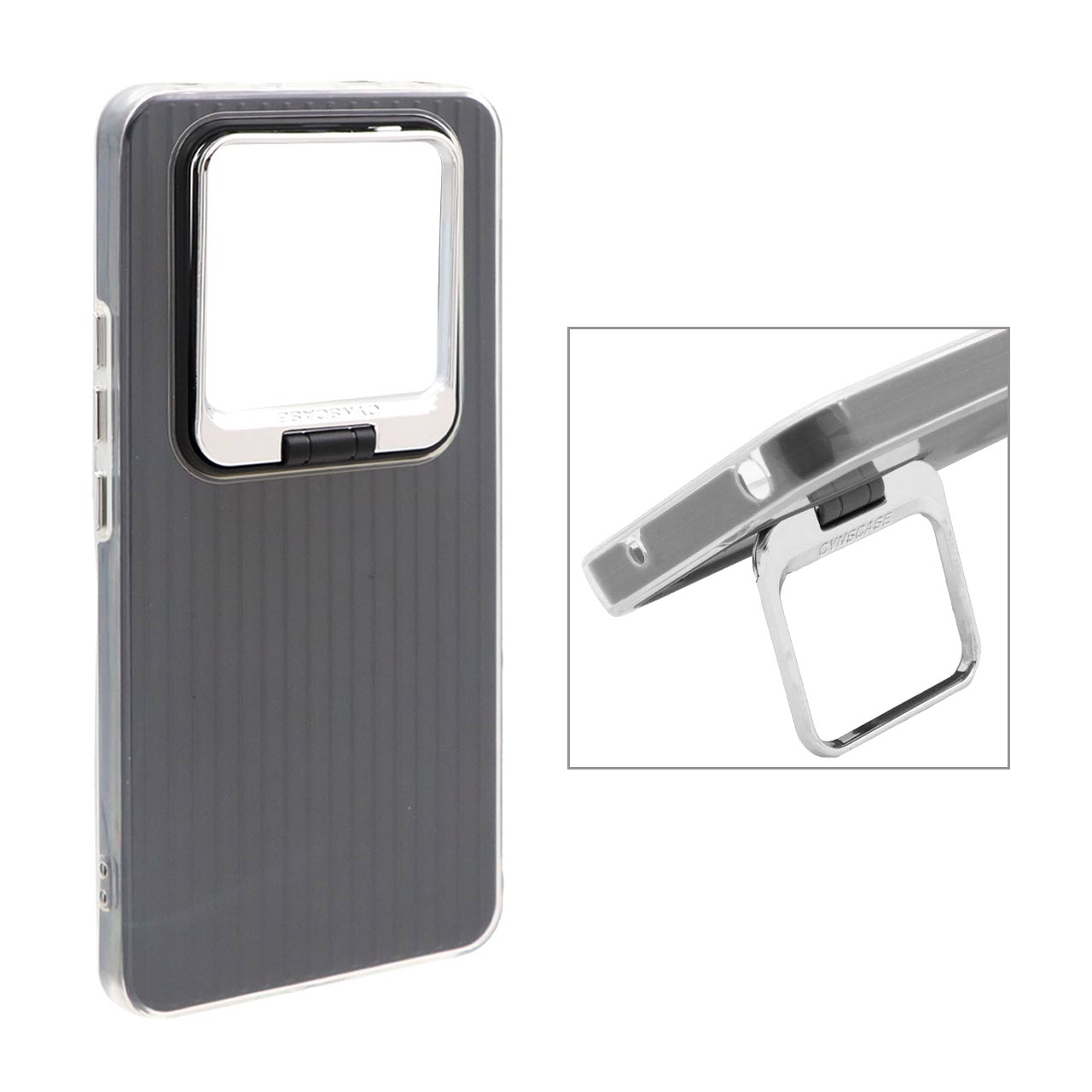 قاب Cyns Case ژله ای دو لایه لنز استندشو Xiaomi Redmi Note 14 Pro 5G / Redmi Note 14 Pro Plus 5G - مشکی