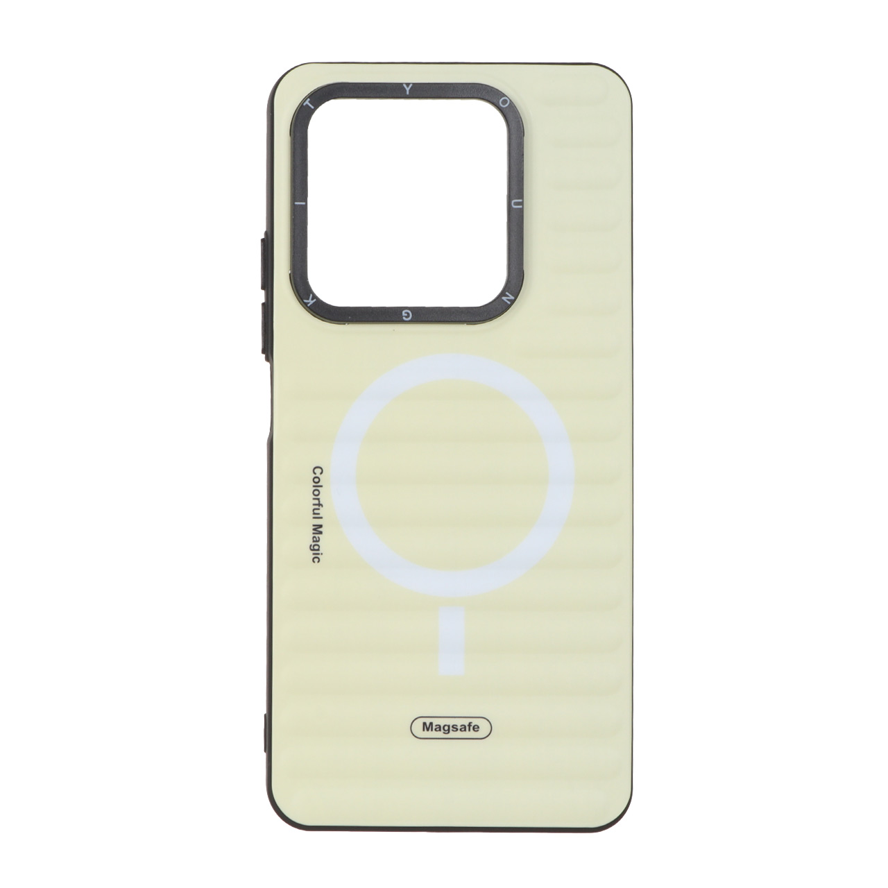 قاب YoungKit طرح مگ سیف Xiaomi Redmi Note 14 5G - لیمویی