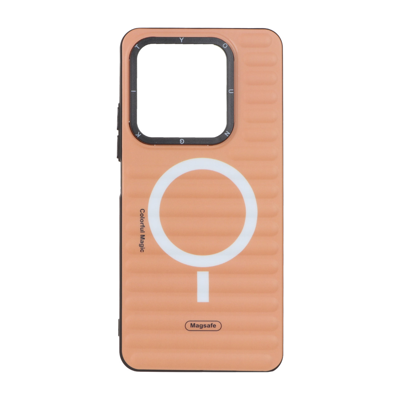 قاب YoungKit طرح مگ سیف Xiaomi Redmi Note 14 5G - نارنجی روشن