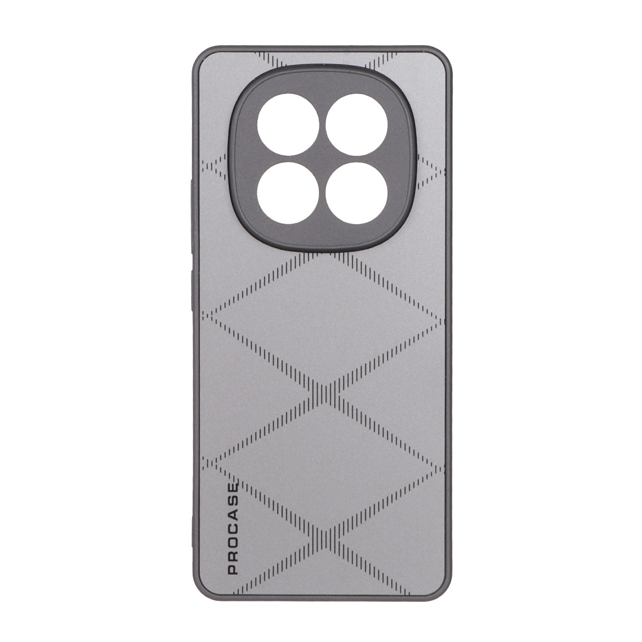 قاب Case Pro PVD طرح لوزی Xiaomi Redmi Note 14 Pro 5G / Redmi Note 14 Pro Plus 5G - خاکستری
