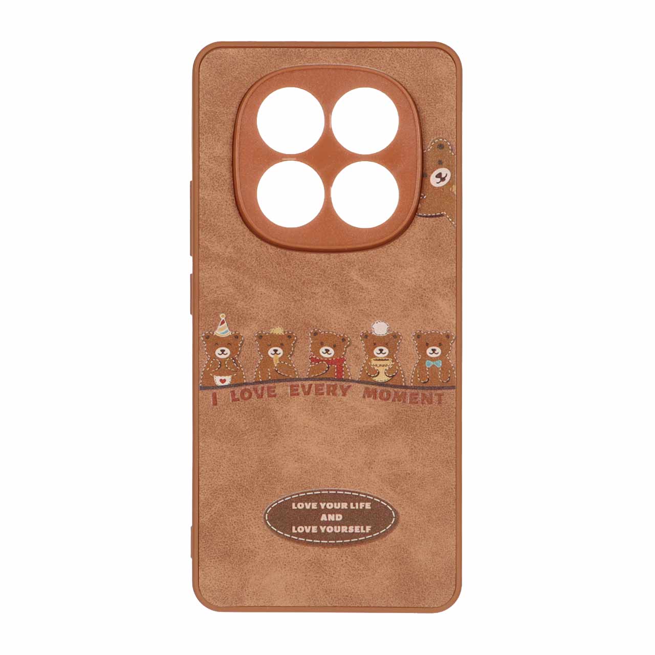 قاب Brown طرح جیر مدل Xiaomi Redmi Note 14 Pro 5G