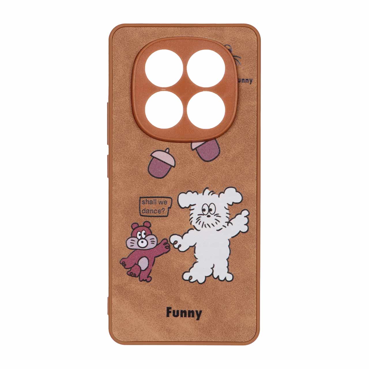 قاب Brown طرح جیر مدل Xiaomi Redmi Note 14 Pro 5G