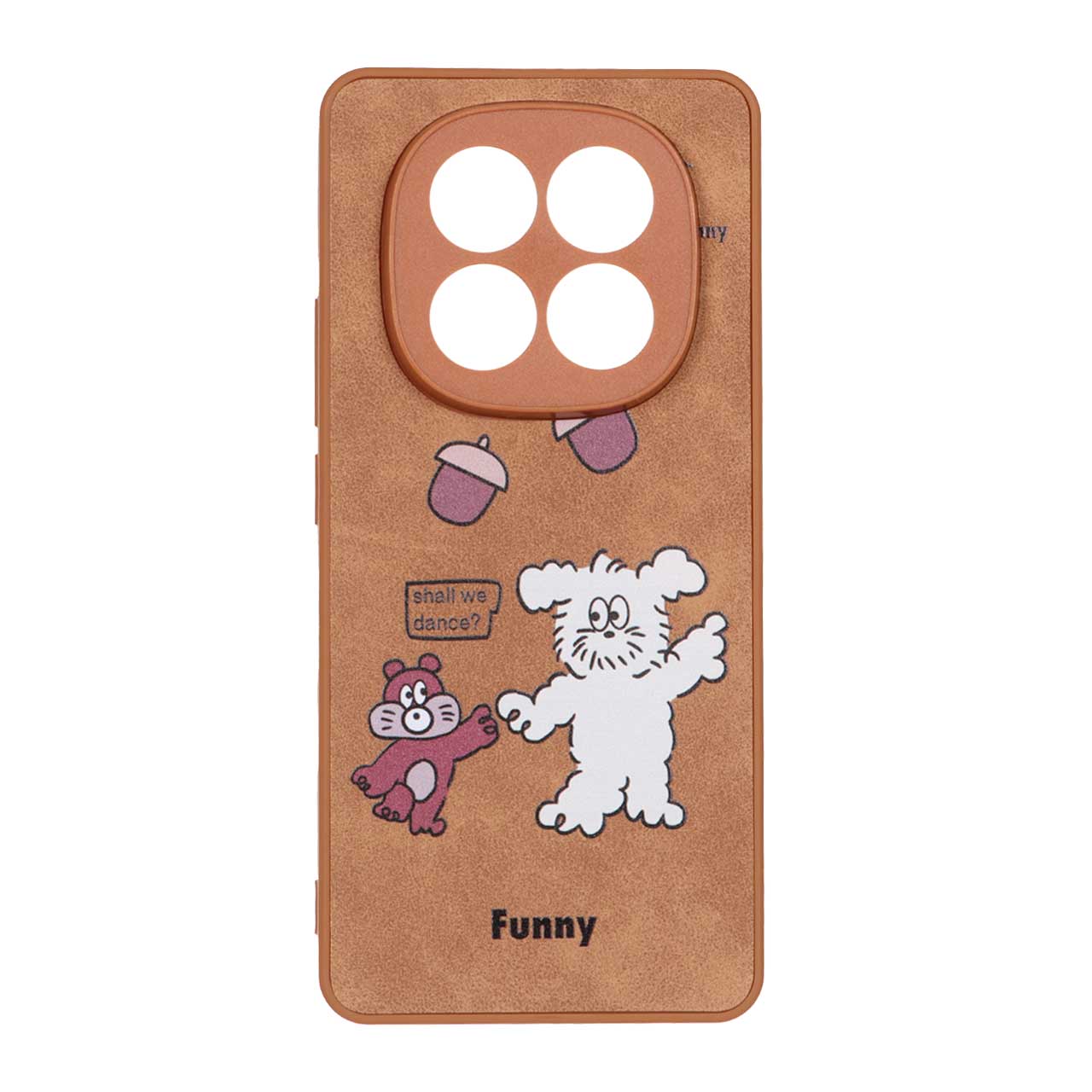 قاب Brown طرح جیر مدل Xiaomi Redmi Note 14 Pro Plus 5G