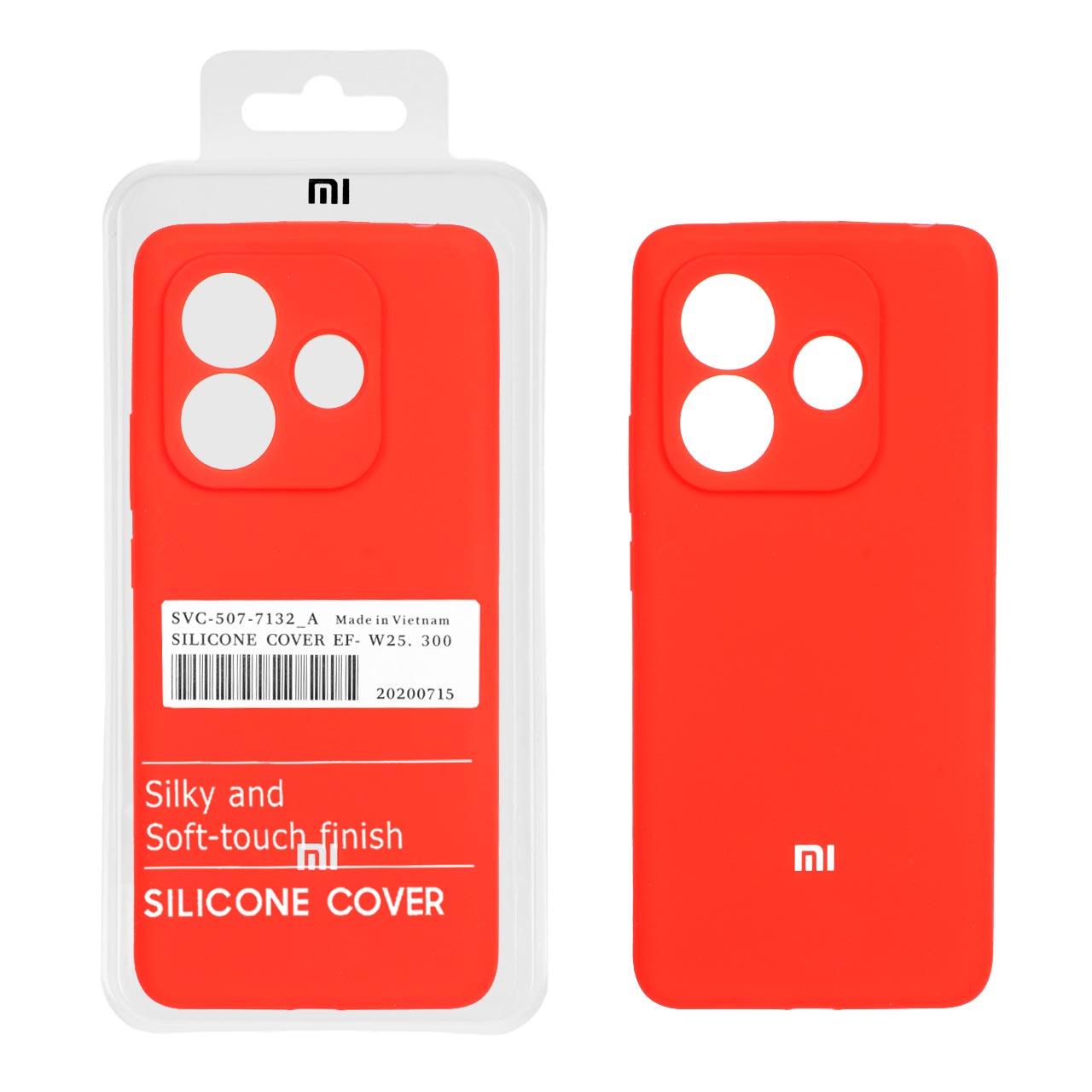 قاب سیلیکونی پاک کنی اورجینال درجه یک Xiaomi Redmi Note 14 4G - قرمز