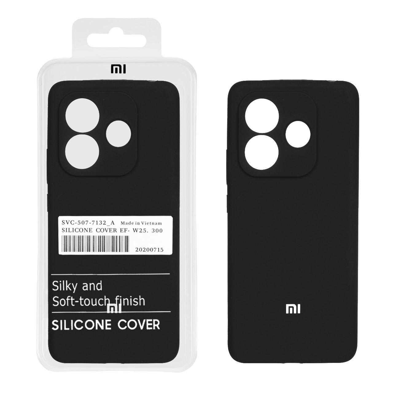 قاب سیلیکونی پاک کنی اورجینال درجه یک Xiaomi Redmi Note 14 4G - مشکی