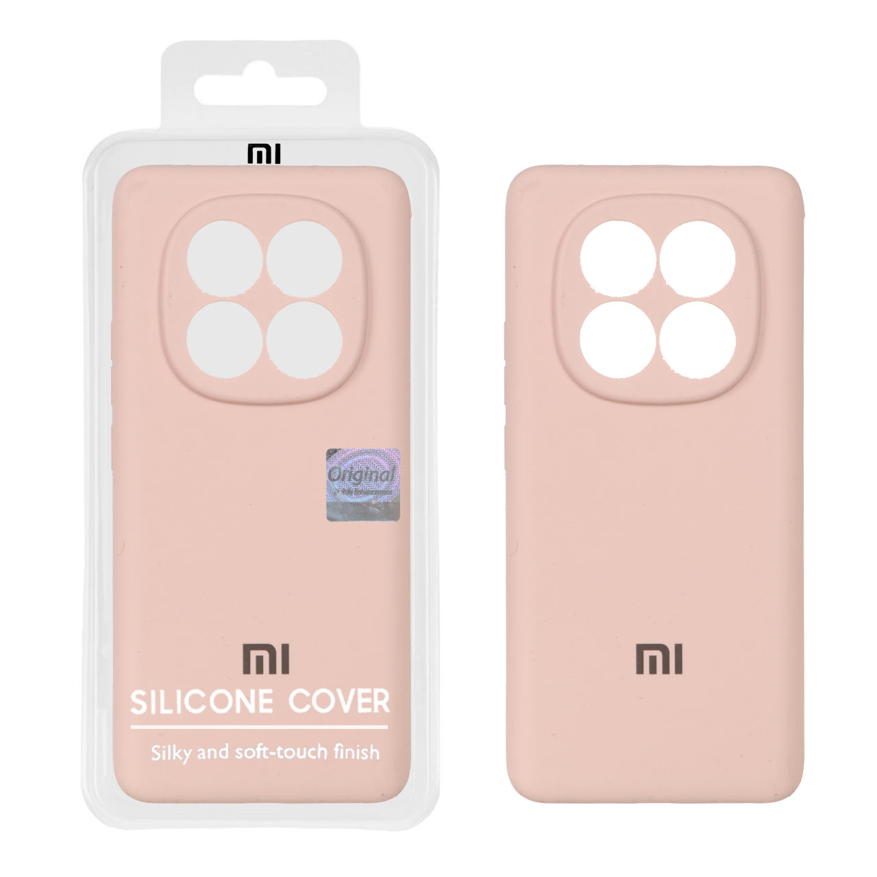 قاب سیلیکونی پاک کنی اورجینال Master Quality مدل Xiaomi Redmi Note 14 Pro 5G / Redmi Note 14 Pro Plus 5G - صورتی چرک