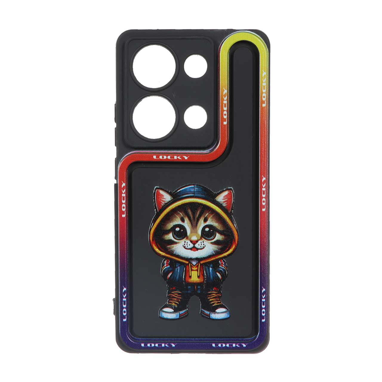 قاب Solid Case منحنی LUCKY طرح دار Xiaomi Redmi Note 13 Pro 4G / Poco M6 Pro 4G