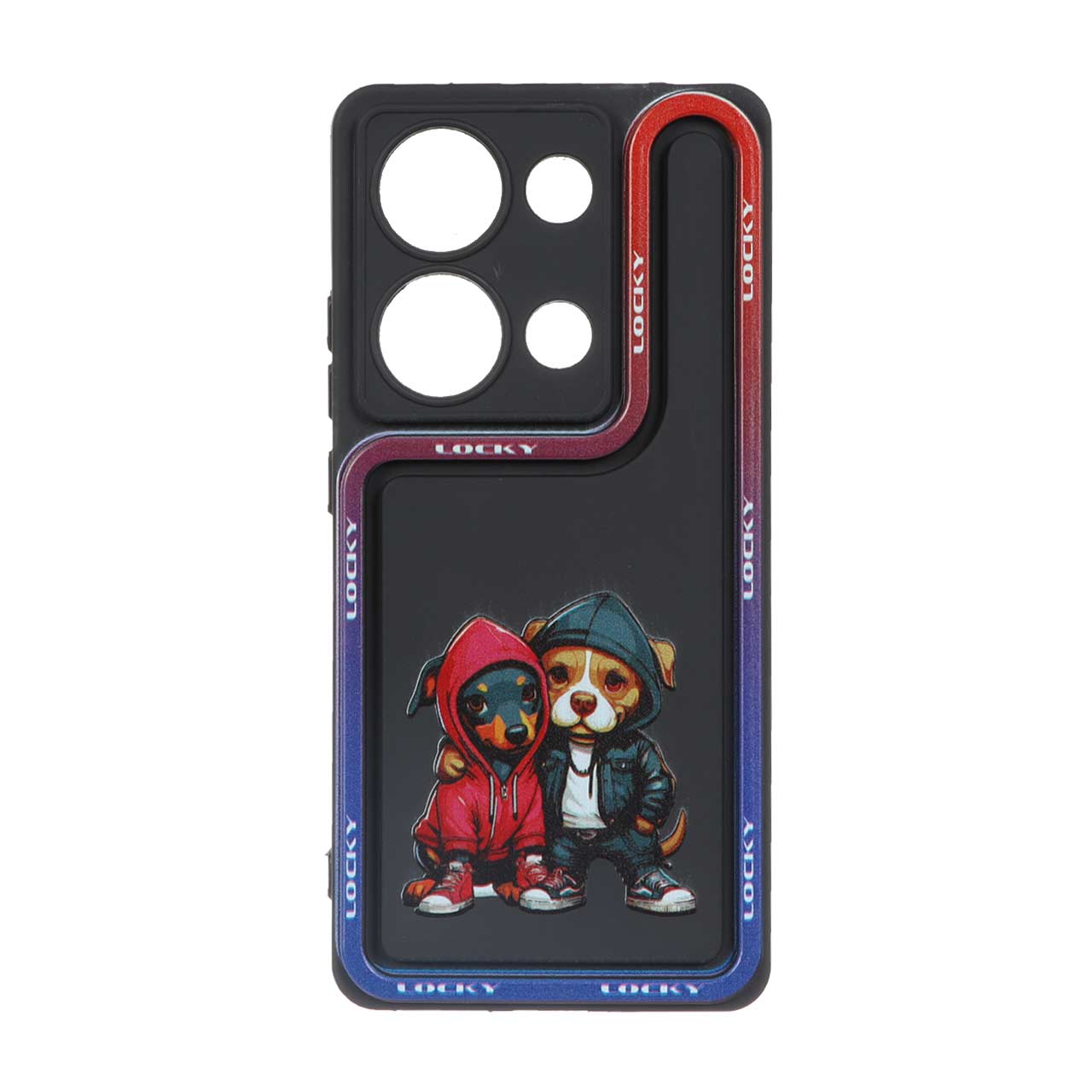 قاب Solid Case منحنی LUCKY طرح دار Xiaomi Redmi Note 13 Pro 4G / Poco M6 Pro 4G