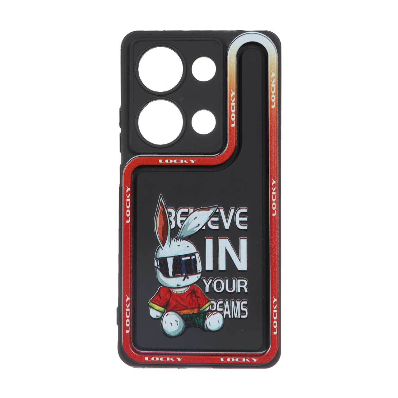 قاب Solid Case منحنی LUCKY طرح دار Xiaomi Redmi Note 13 Pro 4G / Poco M6 Pro 4G