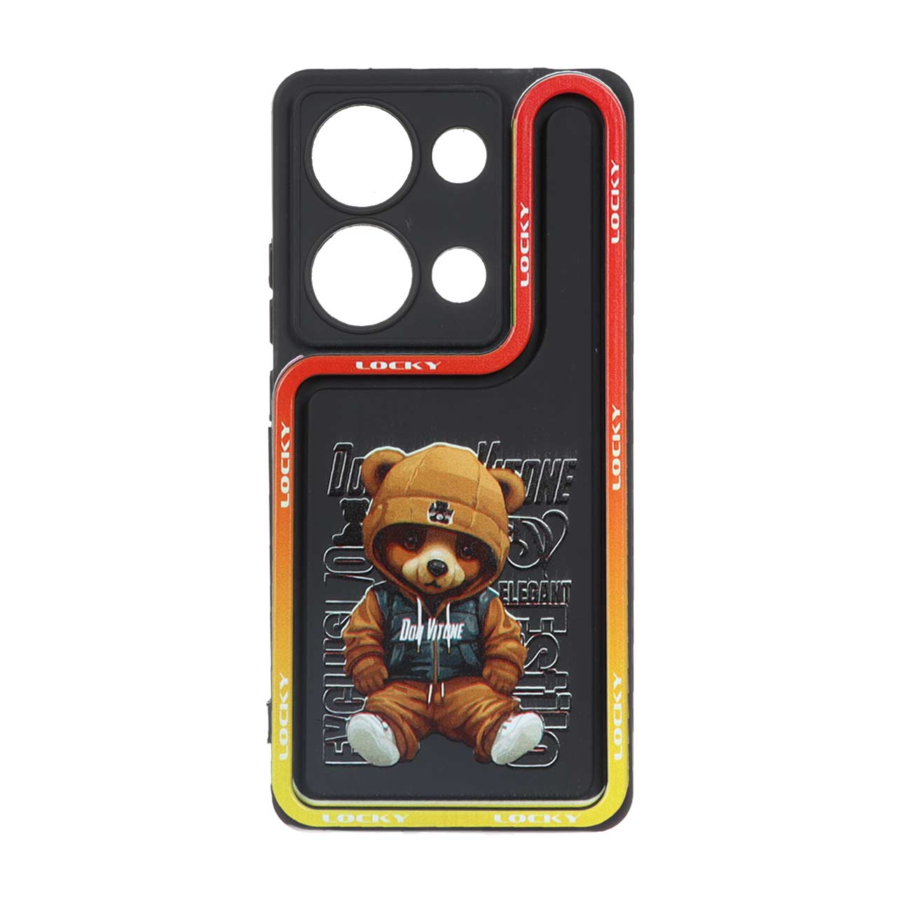قاب Solid Case منحنی LUCKY طرح دار Xiaomi Redmi Note 13 Pro 4G / Poco M6 Pro 4G