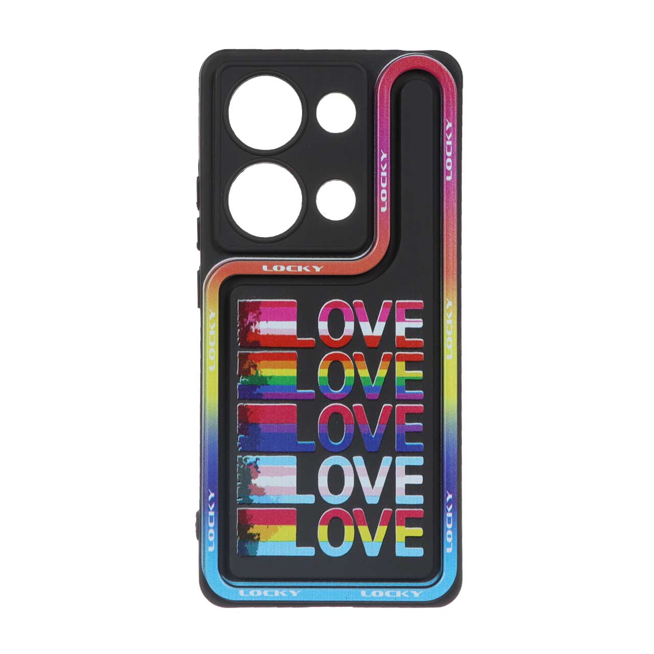قاب Solid Case منحنی LUCKY طرح دار Xiaomi Redmi Note 13 Pro 4G / Poco M6 Pro 4G