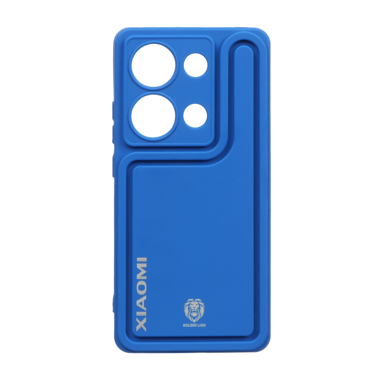 قاب Solid Case منحنی Golden Lion مدل Xiaomi Redmi Note 13 Pro 4G / Poco M6 Pro 4G- آبی