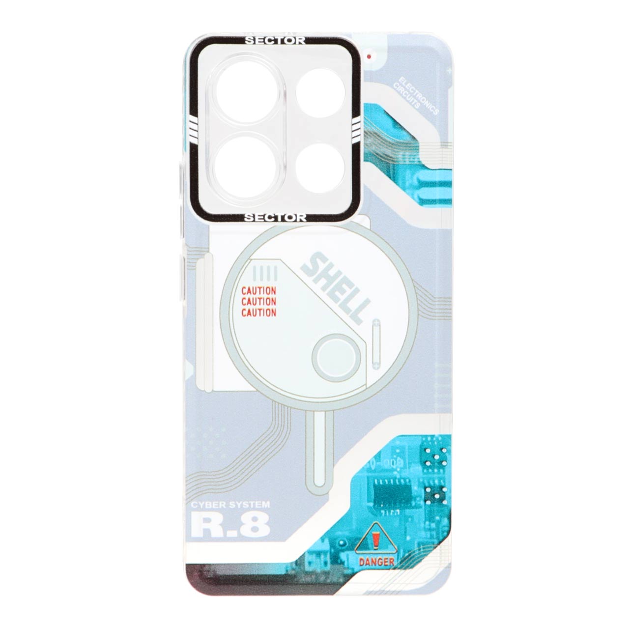 قاب ژله ای طرح دار SECTOR مدل Xiaomi Redmi Note 13 4G