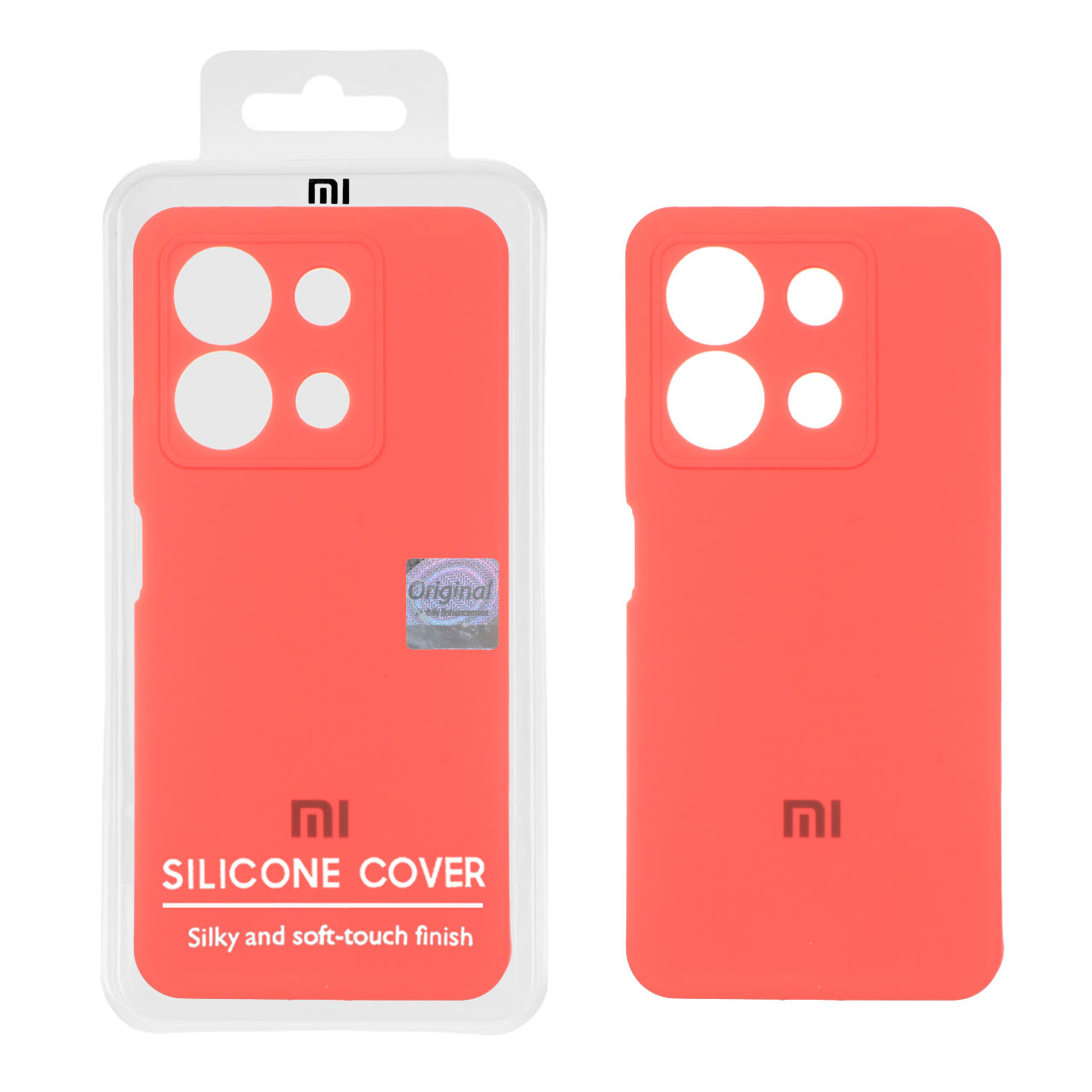 قاب سیلیکونی پاک کنی اورجینال Master Quality مدل Xiaomi Redmi Note 13 4G - مرجانی