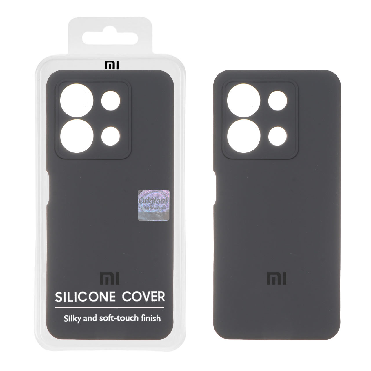 قاب سیلیکونی پاک کنی اورجینال Master Quality مدل Xiaomi Redmi Note 13 4G - خاکستری