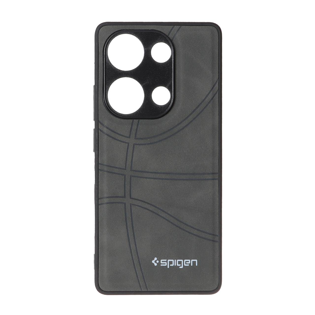 قاب طرح جیر Spigen بسکتبالی Xiaomi Redmi Note 13 Pro 4G / Poco M6 Pro 4G - خاکستری