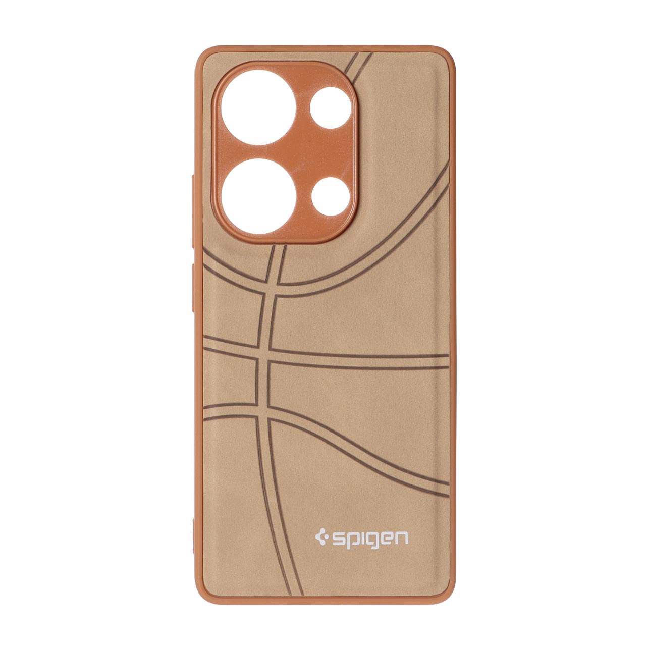 قاب طرح جیر Spigen بسکتبالی Xiaomi Redmi Note 13 Pro 4G / Poco M6 Pro 4G - نسکافه ای