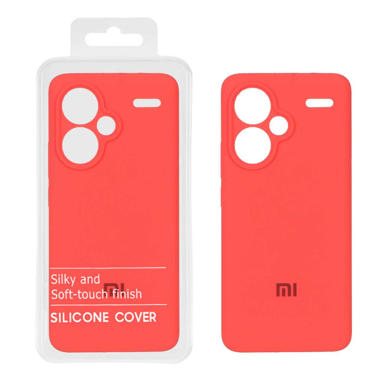 قاب سیلیکونی پاک کنی اورجینال Master Quality مدل Xiaomi Redmi Note 13 Pro Plus 5G - مرجانی
