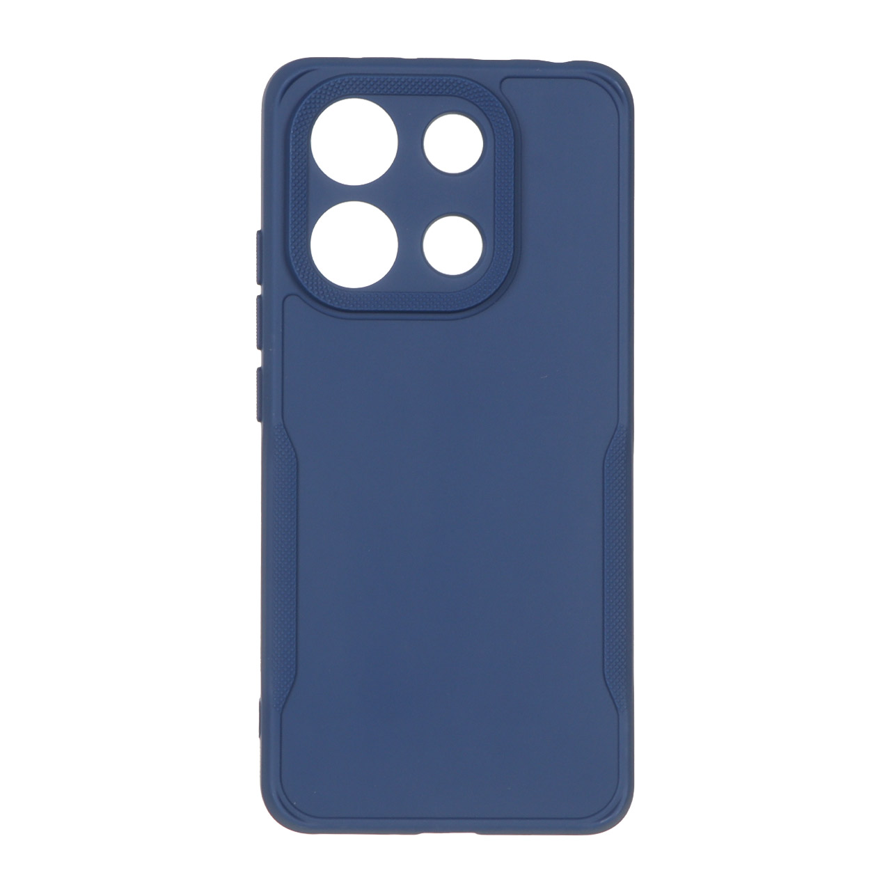 قاب طرح سیلیکون دور لنز سوزنی Xiaomi Redmi Note 13 4G - سرمه ای