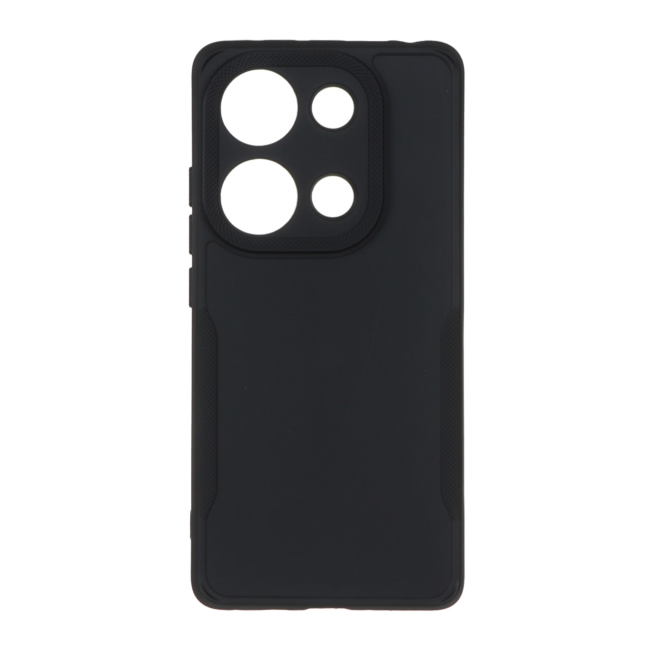قاب طرح سیلیکون دور لنز سوزنی Xiaomi Redmi Note 13 Pro 4G / Poco M6 Pro 4G - مشکی
