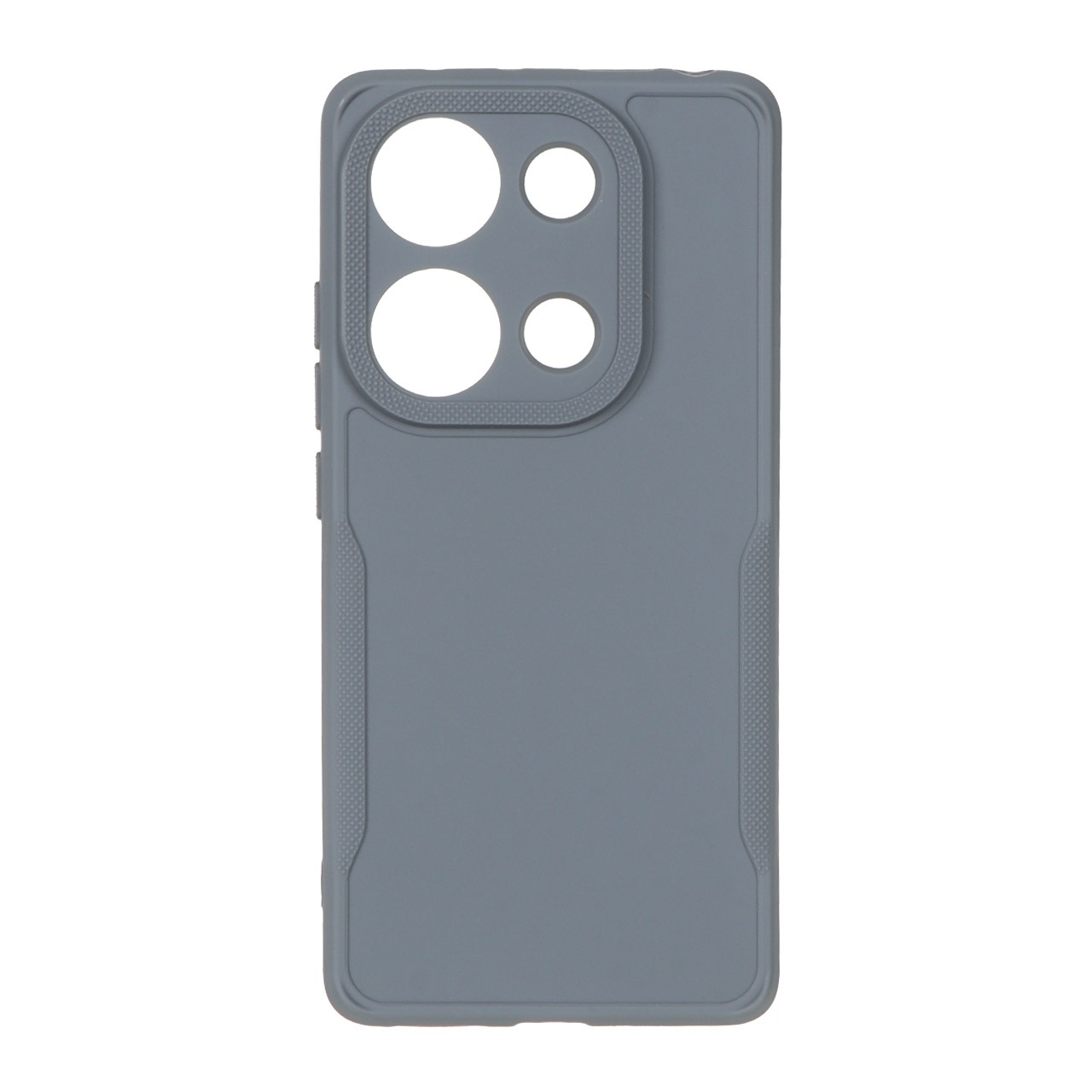 قاب طرح سیلیکون دور لنز سوزنی Xiaomi Redmi Note 13 Pro 4G / Poco M6 Pro 4G - خاکستری