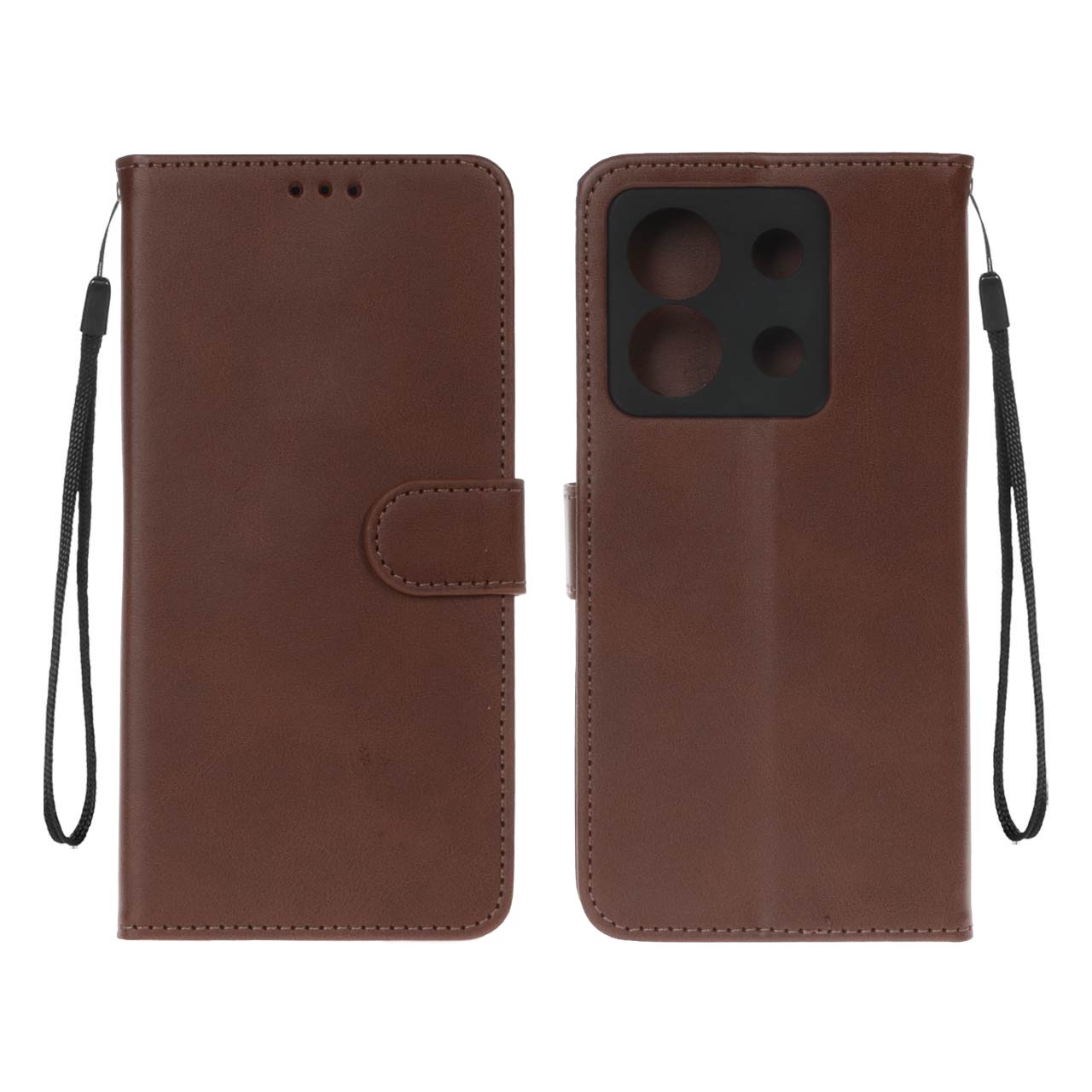 کیف موبایل مگنتی Xiaomi Redmi Note 13 Pro 4G / Poco M6 Pro 4G - قهوه ای