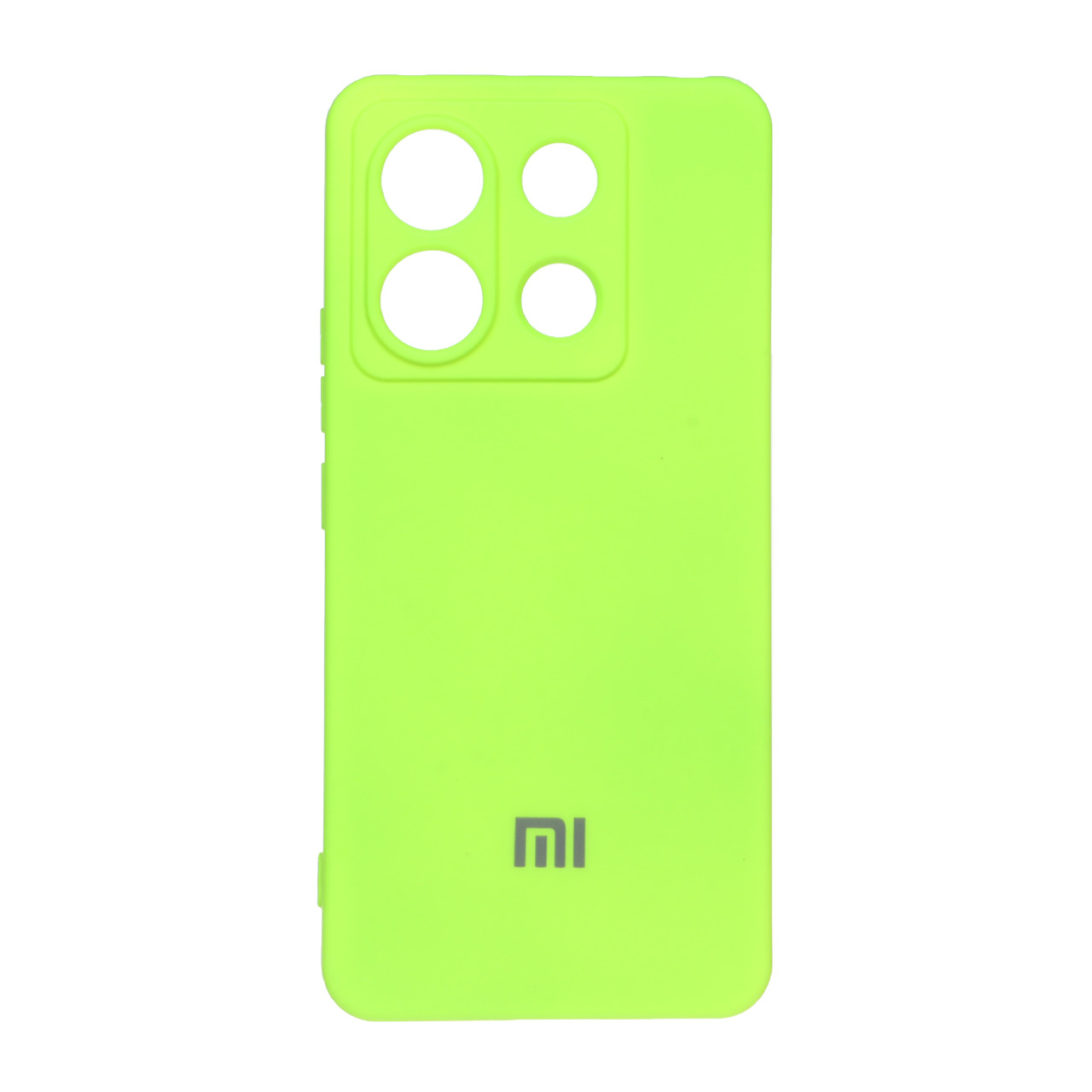 قاب سیلیکونی High-Copy لوگودار Xiaomi Redmi Note 13 Pro 5G / Poco X6 5G - فسفری