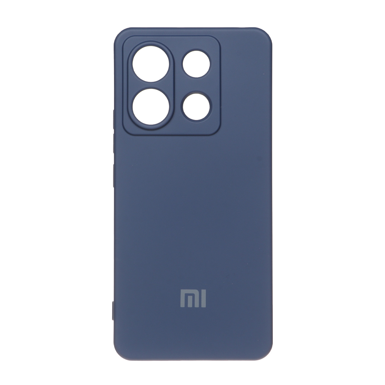 قاب سیلیکونی High-Copy لوگودار Xiaomi Redmi Note 13 Pro 5G / Poco X6 5G - سرمه ای