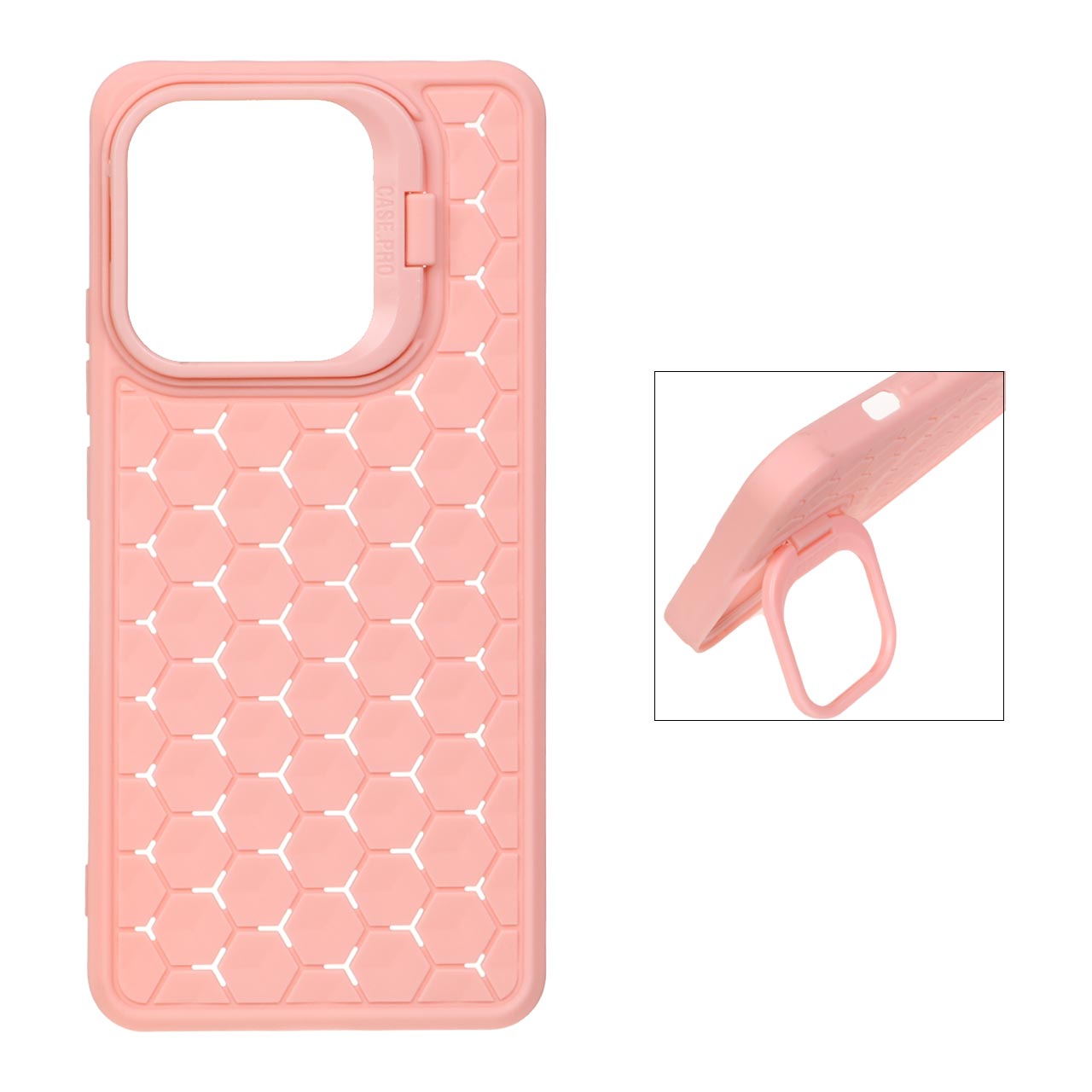 قاب Case Pro محافظ لنز استند شو Cellolar Cooling مدل Xiaomi Redmi Note 13 4G - صورتی