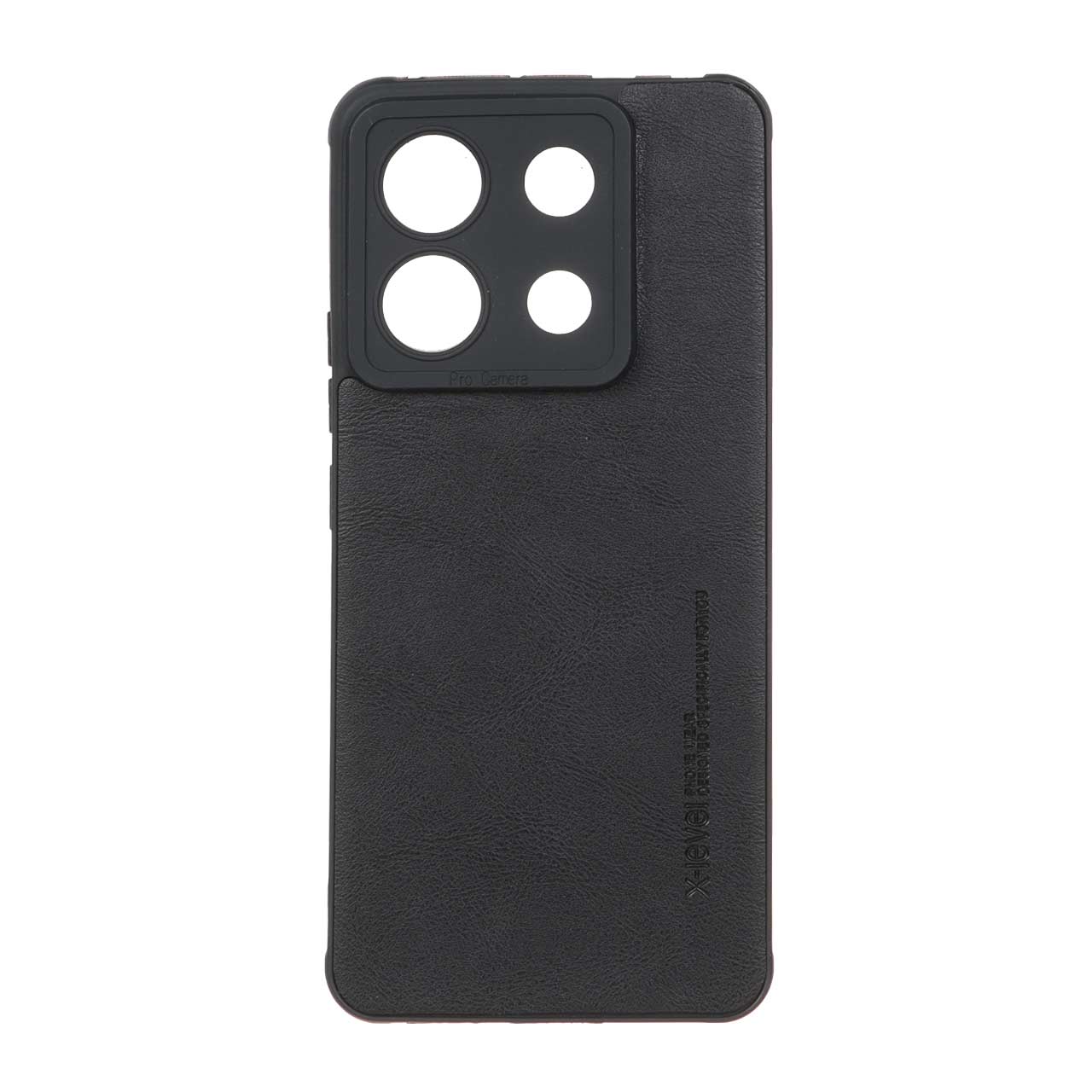 قاب طرح چرم Xlevel مدل Xiaomi Redmi Note 13 Pro 5G / Poco X6 5G - مشکی