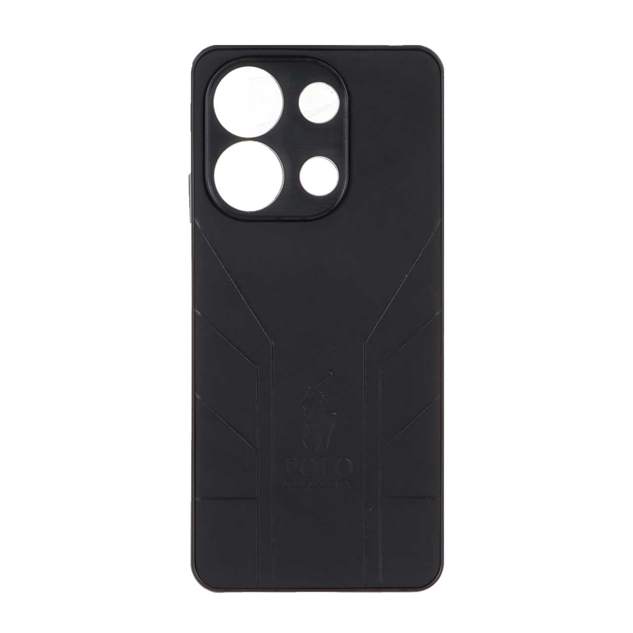 قاب طرح چرم POLO Ralph Laren مدل Xiaomi Redmi Note 13 4G - مشکی
