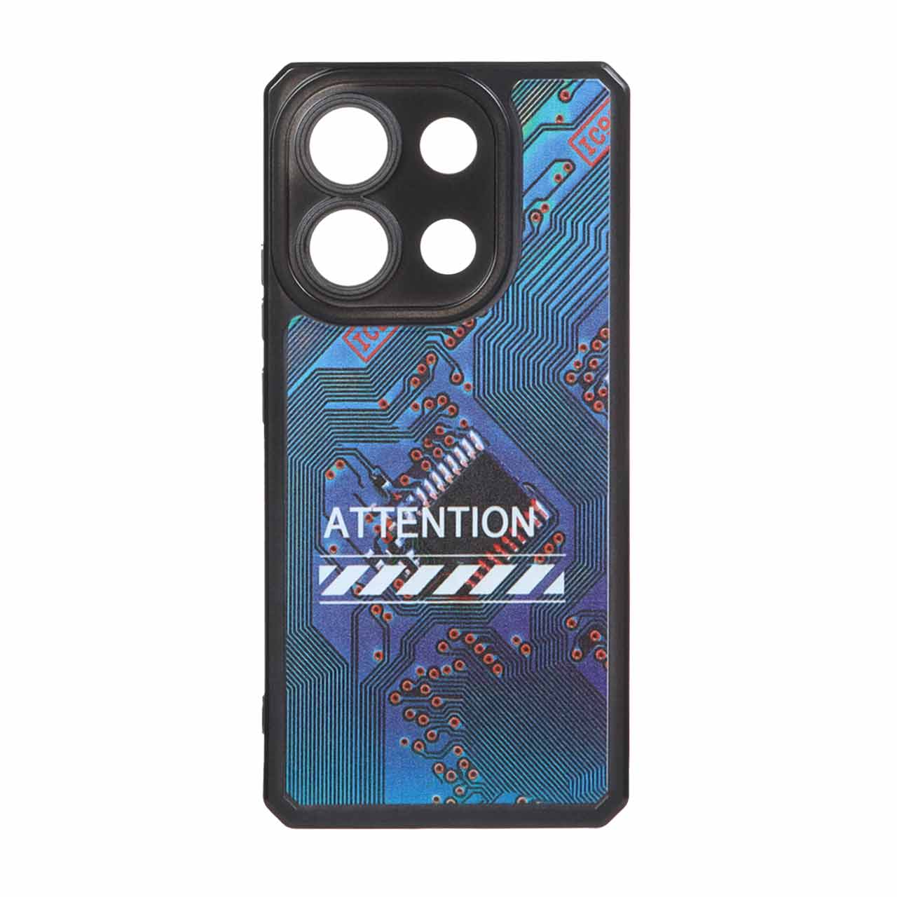 قاب طرح الکترونیک محافظ لنزدار Xiaomi Redmi Note 13 4G
