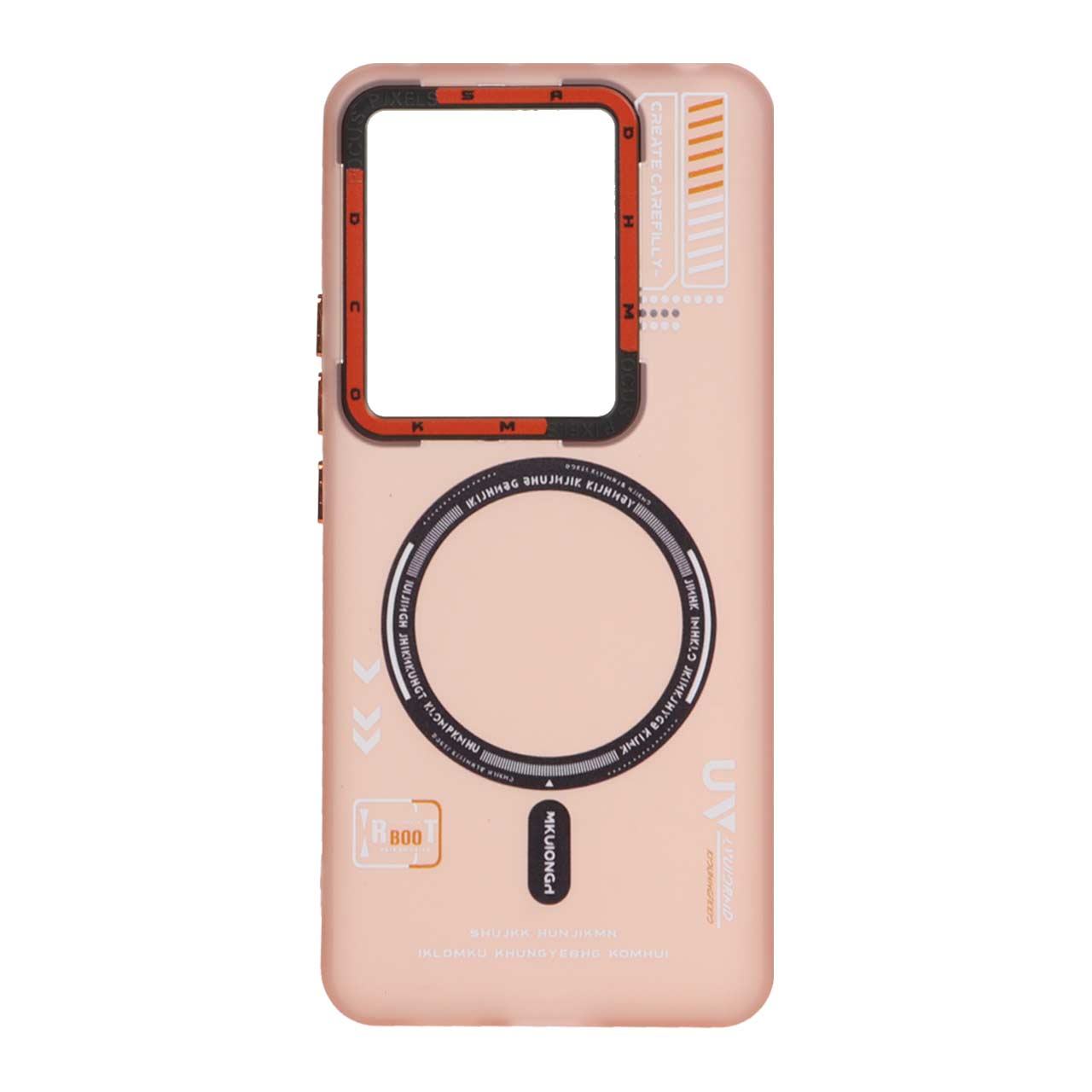 قاب RT طرح مگ سیف Xiaomi Redmi Note 13 Pro 5G / Poco X6 5G - گلبهی