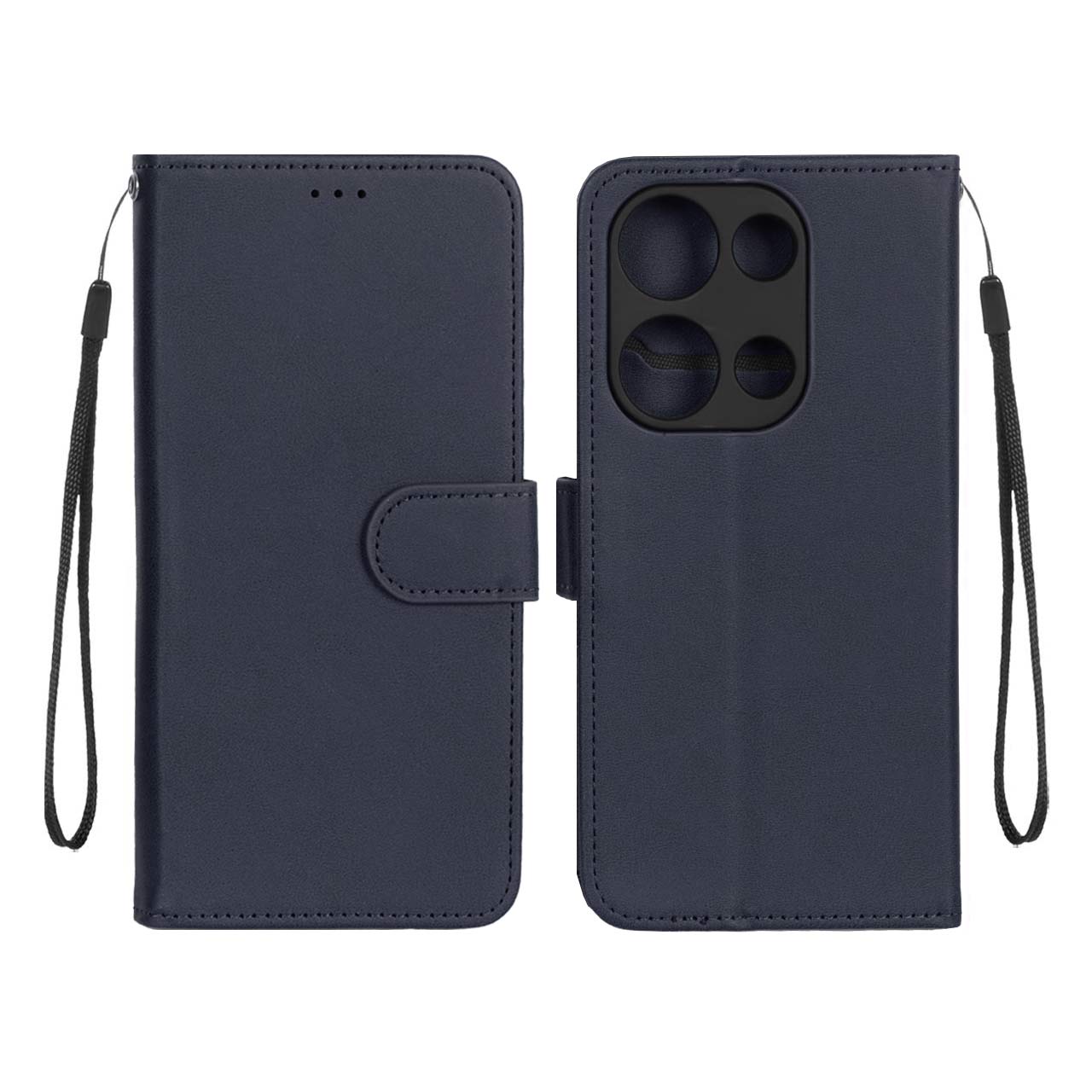 کیف موبایل مگنتی Xiaomi Redmi Note 13 Pro 4G / Poco M6 Pro 4G - سرمه ای