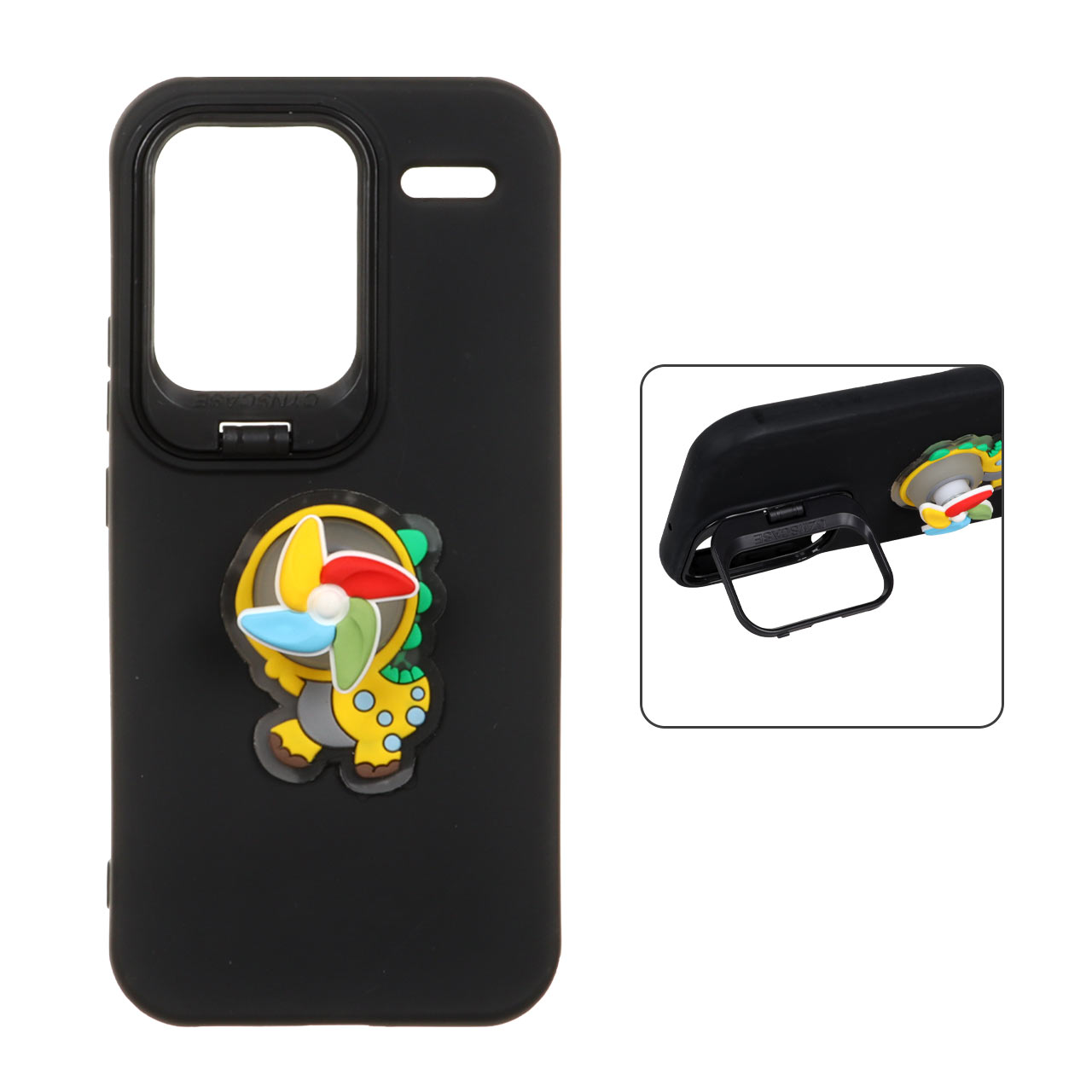قاب Case Pro عروسک فرفره ای لنز استندشو Xiaomi Redmi Note 13 Pro Plus 5G