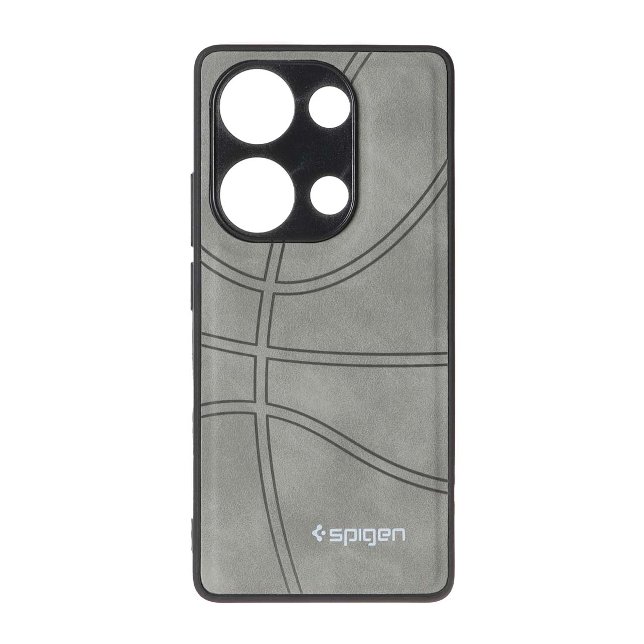 قاب طرح جیر Spigen بسکتبالی Xiaomi Redmi Note 13 Pro 4G / Poco M6 Pro 4G - طوسی