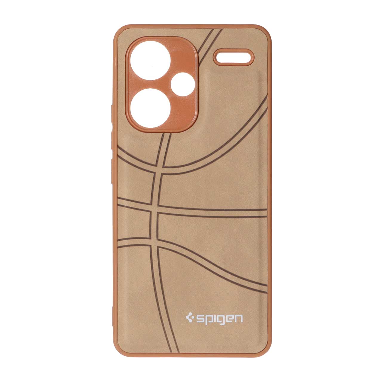 قاب طرح جیر Spigen بسکتبالی Xiaomi Redmi Note 13 Pro Plus 5G - نسکافه ای