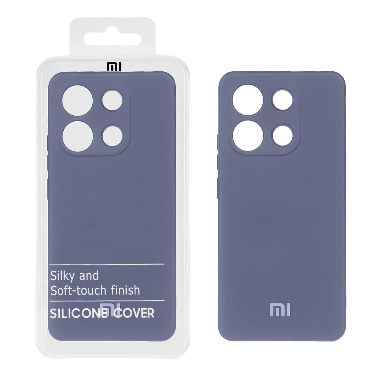 قاب نیو سیلیکون محافظ لنزدار Xiaomi Redmi Note 13 4G - RFF - بنفش