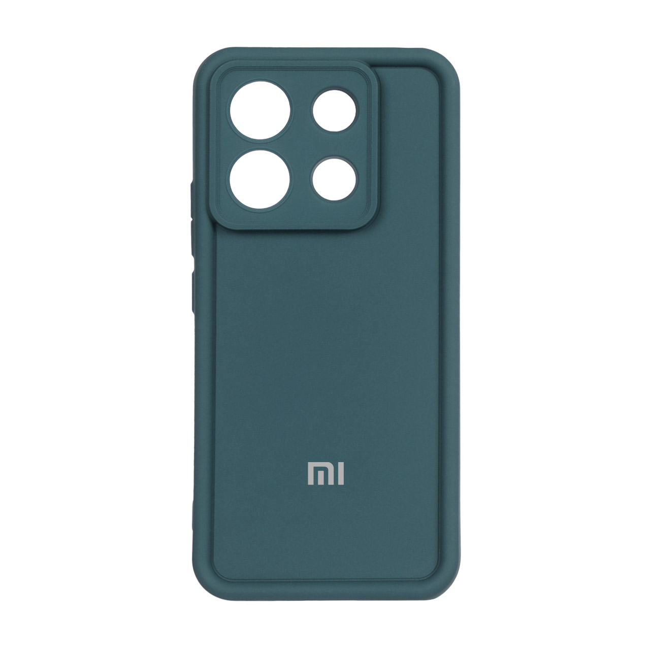 قاب Solid Case لوگودار Xiaomi Redmi Note 13 Pro 5G / Poco X6 5G - سبز تیره