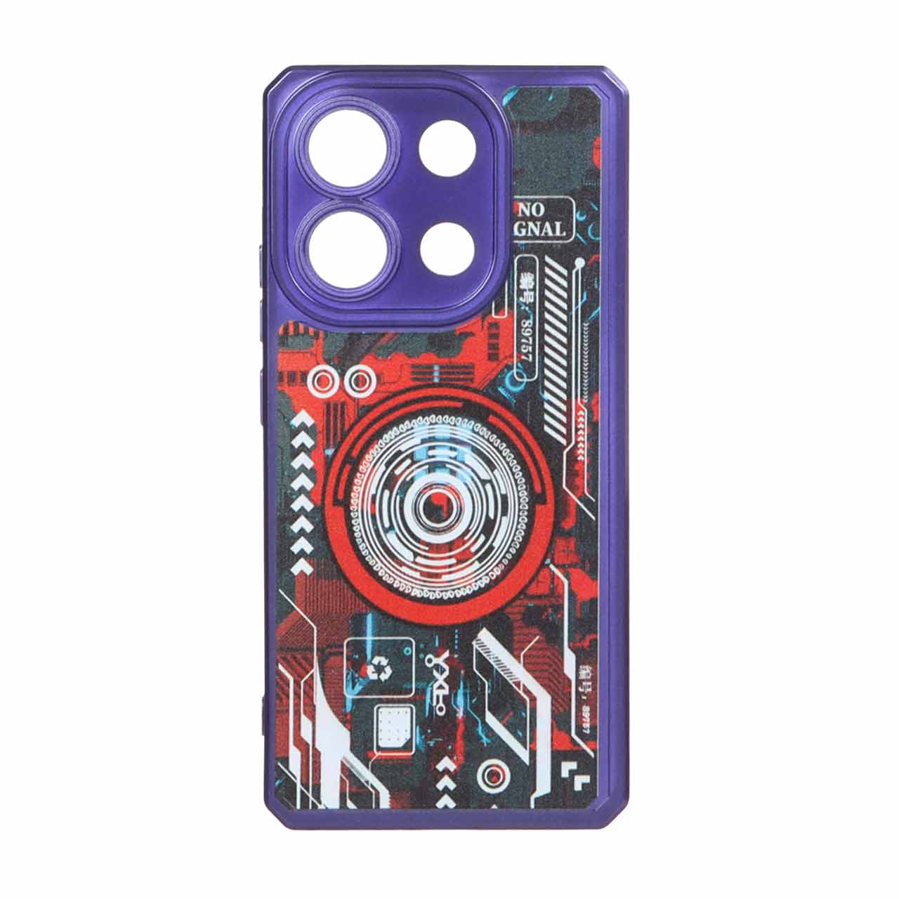 قاب طرح الکترونیک محافظ لنزدار Xiaomi Redmi Note 13 4G